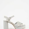 Marypaz Sandalia Plataforma Glitter Plata